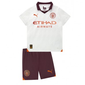 Manchester City Replica Away Stadium Kit for Kids 2023-24 Short Sleeve (+ pants)